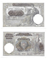 Serbie Serbia Yougoslavie Yugoslavia 100 Dinara 1941 UNC / NEUF - Serbie