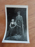 562 //  PHOTO ANCIENNE   11 X 7 Cms / COUPLE Agé - Anonieme Personen