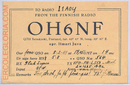 Ad9042 - FINLAND - RADIO FREQUENCY CARD   -  1949 - Radio