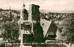 73753433 Frauenstein Sachsen Blick Von Der Burgruine Auf Schloss Und Stadt Fraue - Autres & Non Classés