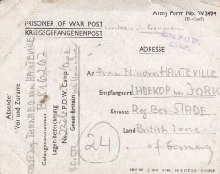 Kriegsgefangenenpost Flieger-Oberstabsingenieur 1946 Von Zedelgem Nach Ladekop - Gevangenenpost