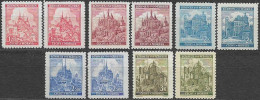 001/ Pof. 57-61, Basic Colors - Unused Stamps