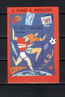 Sao Tome E Principe (St. Thomas & Prince) 1995 Football Soccer European Championship S/s MNH - UEFA European Championship