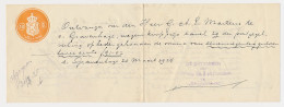 Fiscaal Plakzegel / Droogstempel 10 C. S GR. 1924 -Den Haag 1925 - Fiscaux