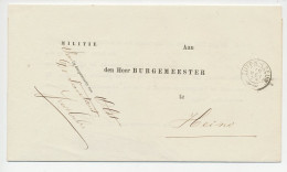 Olst - Trein Takjestempel Zutphen - Leeuwarden 1873 - Cartas & Documentos
