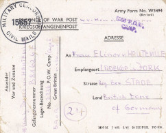Kriegsgefangenenpost Flieger-Oberstabsingenieur 1946 Von Zedelgem Nach Ladekop - Courriers De Prisonniers