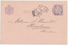 Briefkaart G. 23 Firma Blinddruk Rotterdam 1889 - Postal Stationery