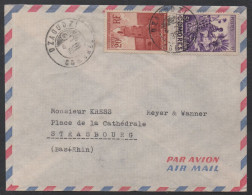 MAYOTTE - COMORES - DZAOUDZI / 1959 LETTRE AVION ==> STRASBOURG (ref 8361) - Briefe U. Dokumente