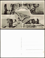 Ansichtskarte Helgoland (Insel) Mehrbild Insel Luftaufnahme Felsen 1958 - Andere & Zonder Classificatie