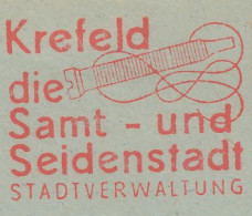 Meter Cut Germany 1953 Velvet And Silk City Krefeld - Textiel