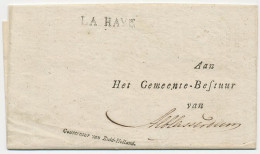 Den Haag - Alblasserdam 1814 - LA HAYE - ...-1852 Voorlopers