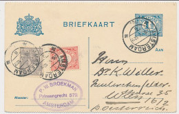 Briefkaart G. 86 B I / Bijfrankering Amsterdam - Oostenrijk 1921 - Postal Stationery