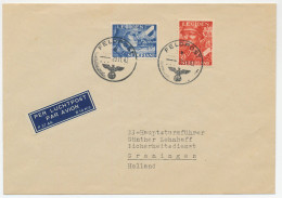 Cover / Postmark Netherlands 1942 Legion Stamps - Feldpost - Fieldpost - Guerre Mondiale (Seconde)