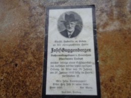 Doodsprentje/ Sterbekarte     1937  Josef Guggenberger   78 Jahre - Religion &  Esoterik