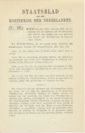 Staatsblad 1921 : Spoorlijn Gouda - Boskoop - Alphen - Documenti Storici