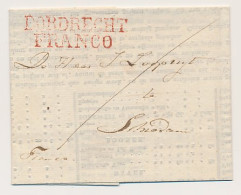 DORDRECHT FRANCO - Schiedam 1826 - Drukwerk - ...-1852 Prephilately