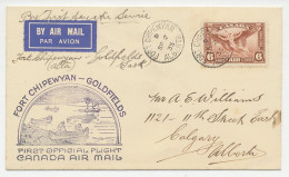 FFC / First Flight Cover Canada 1935 Canoe - Barcos