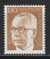 Bund Michel 728 Bundespräsident Gustav Heinemann ** - Unused Stamps
