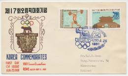 Cover / Postmark Korea 1960 Olympic Games Rome 1960 - Altri & Non Classificati