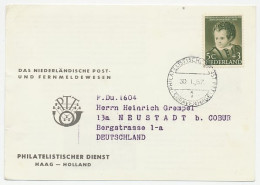 PTT Introductiekaart ( Duits ) Em. Lepra 1956 N.N.G. - Sin Clasificación
