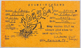 Ad9046 - FINLAND - RADIO FREQUENCY CARD   -  1949 - Radio