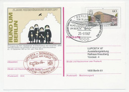 Postal Stationery / Postmark Germany / Berlin 1987 Airplane - Airmail - RAF - Airplanes