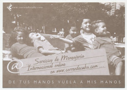Postal Stationery Cuba @ - Children - Hands - Computers