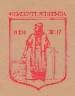Meter Cover Netherlands 1989 Bible - Nehemiah - Jerusalem - Municipal Coat Of Arms Scheemda - Andere & Zonder Classificatie