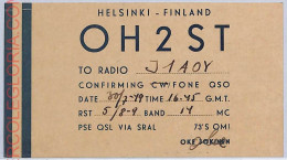Ad9047 - FINLAND - RADIO FREQUENCY CARD   - Helsinki -  1941 - Radio