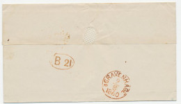 S Gravenhage 1860 - Bestellerstempel B 21 - ...-1852 Voorlopers