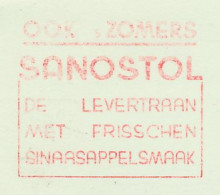 Meter Card Netherlands 1941 Cod Liver Oil - Sanostol - With Orange Flavor - Amsterdam - Pharmazie