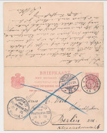 Briefkaart G. 54 B Amsterdam - Duitsland 1903 V.v. - Interi Postali