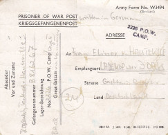 Kriegsgefangenenpost Flieger-Oberstabsingenieur 1946 Von Zedelgem Nach Ladekop - Prigionieri