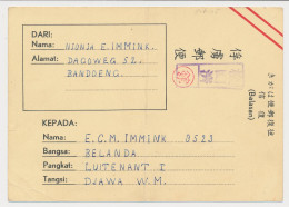Censored POW Card Camp Bandoeng - Camp WM Bandoeng Neth. Indies - Netherlands Indies