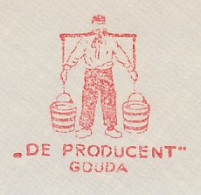 Meter Cover Netherlands 1953 Milkman - Gouda - Levensmiddelen