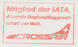 Meter Cut Switzerland 1986 Airplane - Crossair - Aerei