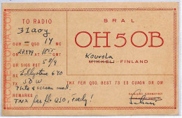 Ad9048 - FINLAND - RADIO FREQUENCY CARD   - 1949 - Radio