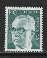 Bund Michel 729 Bundespräsident Gustav Heinemann ** - Nuevos