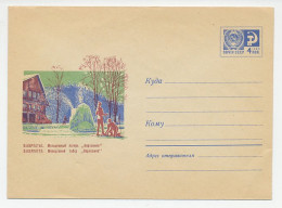 Postal Stationery Soviet Union 1969 Cross Country Skiing - Youth Camp - Inverno