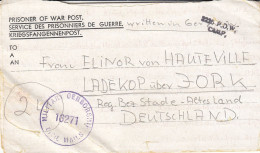 Kriegsgefangenenpost Flieger-Oberstabsingenieur 1946 Von Zedelgem Nach Ladekop - Correos De Prisioneros De Guerra