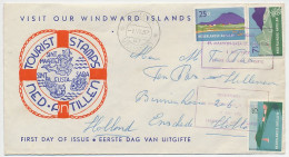 Cover / Postmark Netherlands Antilles 1957 Tourism Windward Islands - Andere & Zonder Classificatie