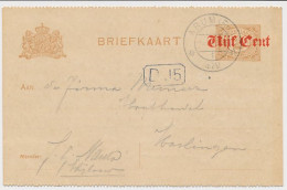 Briefkaart G. 107 B II Arum - Harlingen 1920 - Ganzsachen