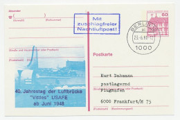 Postal Stationery Germany 1988 Airlift Berlin - Cold War - Sonstige & Ohne Zuordnung