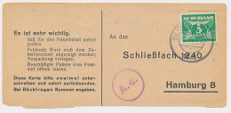 Bloemendaal - Hamburg Duitsland 1943 - Liebesgabenpaket - Unclassified
