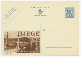 Publibel - Postal Stationery Belgium 1951 Bridge - Luik - Brücken