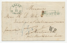 Zeist - Zwitserland 1850 - W.P. - Franco Tout - ...-1852 Vorläufer