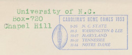 Meter Cut USA 1953 Football - Carolina S Home Games 1953 - Autres & Non Classés