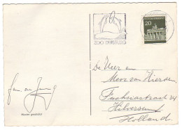 Postcard / Postmark Germany 1970 Whale - Dolphin - Zoo Duisburg - Other & Unclassified