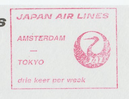 Meter Top Cut Netherlands 1986 Japan Air Lines - Flugzeuge
