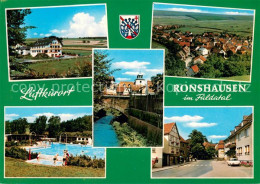 73753138 Ronshausen Teilansichten Schwimmbad Fliegeraufnahme Ortspartie Ronshaus - Other & Unclassified